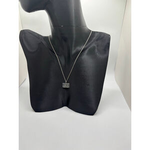 Cassete Tape Silver Necklace NWOT
